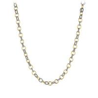 david yurman	medium oval link necklace with 18k gold
