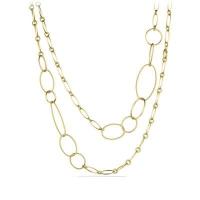 david yurman	mobile link necklace in 18k gold