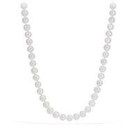 david yurman	pearl necklace with diamonds