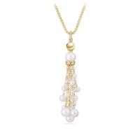 david yurman	oceanica pearl fringe tassel pendant in 18k gold