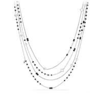 david yurman	oceanica two-row chain necklace with pearls and black spinel