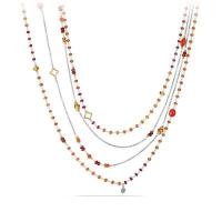 david yurman	bijoux bead necklace with carnelian, garnet and 18k gold