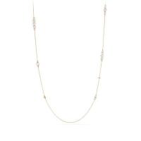 david yurman	rio rondelle long station necklace with black onyx in 18k gold