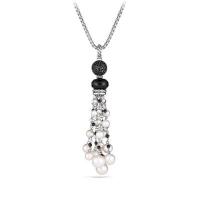 david yurman	oceanica tassel pendant with black onyx and pearls