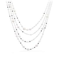 david yurman	oceanica pearl and bead link necklace with pearls and black spinel