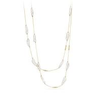 david yurman	dy signature pearl link necklace in 18k gold