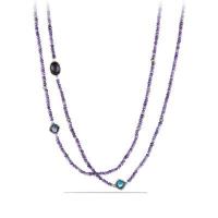 david yurman	dy signature bead necklace with amethyst, black orchid and hematine