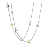 david yurman	dy logo chain necklace with 14k gold