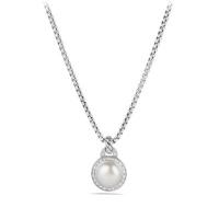 david yurman	pearl necklace with diamonds