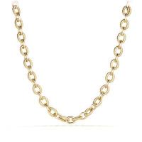 david yurman	large oval link chain necklace in 18k gold