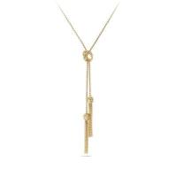 david yurman	renaissance tassel necklace in 18k gold
