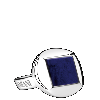 Damiani silver and lapis lazuli cufflinks
