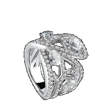 Damiani white gold and diamonds ring