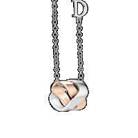Damiani White and pink gold necklace