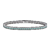 damiani white gold bracelet with diamonds and emeralds