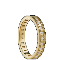 damiani yellow gold and diamond ring