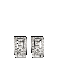 damiani white gold and diamond earrings