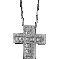 damiani white gold and diamonds necklace