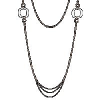 damiani pink gold necklace with white agate