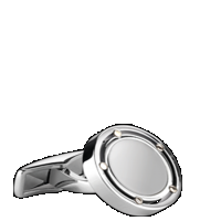 damiani cufflinks in gold and steel
