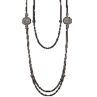 damiani necklace in pink gold and diamonds