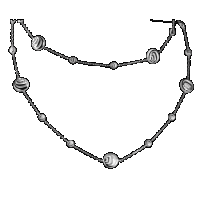 damiani silver, diamond and mother of pearl necklace