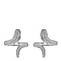 damiani white gold and diamonds earrings