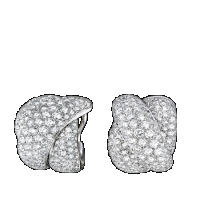 damiani white gold diamonds earrings