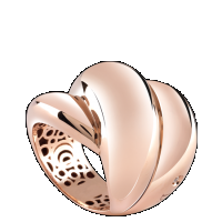 damiani pink gold ring