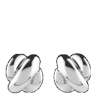 damiani earrings in silver with diamond