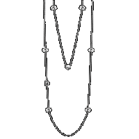 damiani silver necklace with diamond