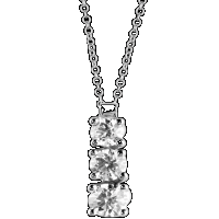 damiani white gold and diamond necklace