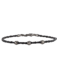 damiani black gold and diamond bracelet