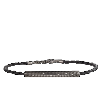 damiani black gold and diamond bracelet
