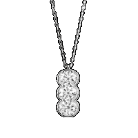 damiani white gold diamond necklace