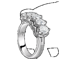 damiani white gold eternity ring