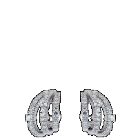 damiani white gold and diamond earrings