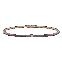 damiani white gold, diamonds and rubies tennis bracelet