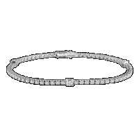 Damiani White gold and diamonds tennis bracelet