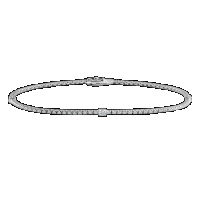 damiani white gold and diamonds tennis bracelet