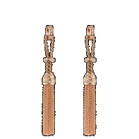damiani pink gold and diamonds earrings