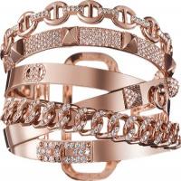 damiani hermes balck gold and black diamonds tennis bracelet