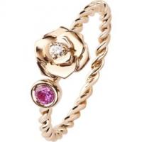 piaget rose gold diamond pink sapphire ring