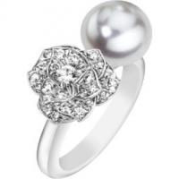 piaget white gold diamond pearl ring