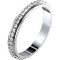 Piaget White gold diamond wedding ring Band width : 2.8 mm