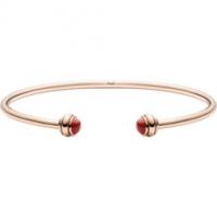 piaget rose gold carnelian open bangle bracelet