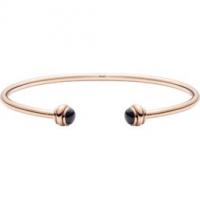 piaget rose gold onyx open bangle bracelet