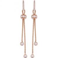 piaget rose gold diamond earrings