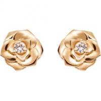 piaget rose gold diamond earrings