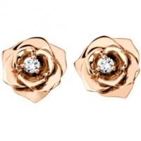 piaget rose gold diamond earrings